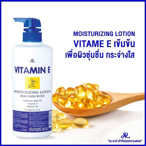 AR Aron Vitamin E Moisturizing Lotion 600ml : อารอน เอ อาร์ โลชั่น วิตามิน อี บำรุงผิว ครีม ครีมทาผิว