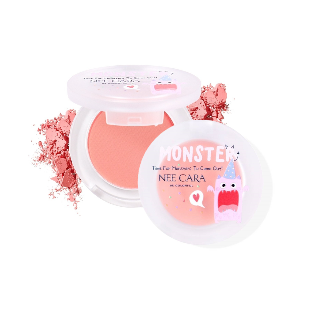 Nee Cara Monster Blush #N1969 : neecara นีคาร่า บลัชมอนส์เตอร์ บลัชออน ปัดแก้ม