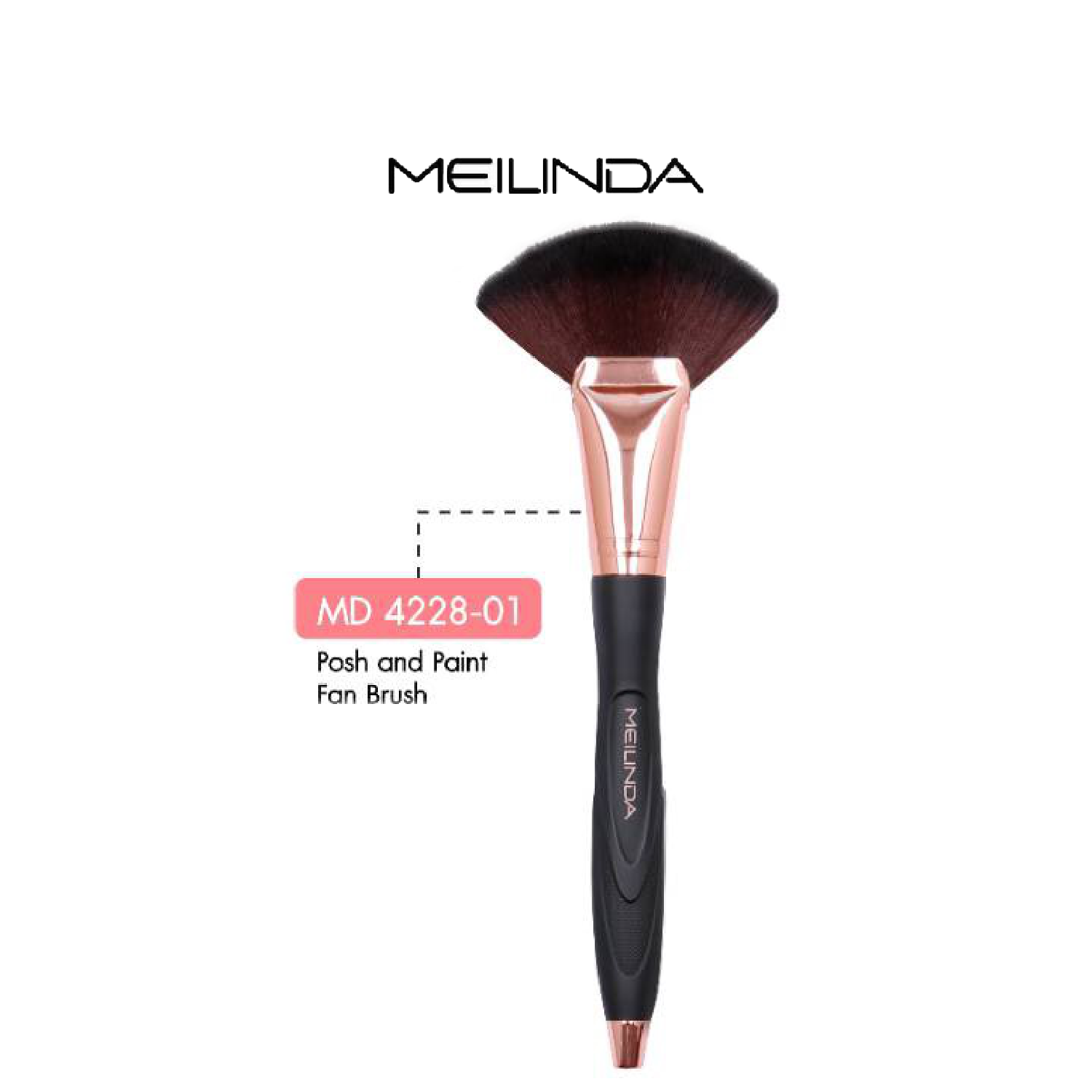 Mei Linda Posh And Paint Makeup Brush #MD4228 : meilinda เมลินดา แปรงแต่งหน้า ขนนุ่ม