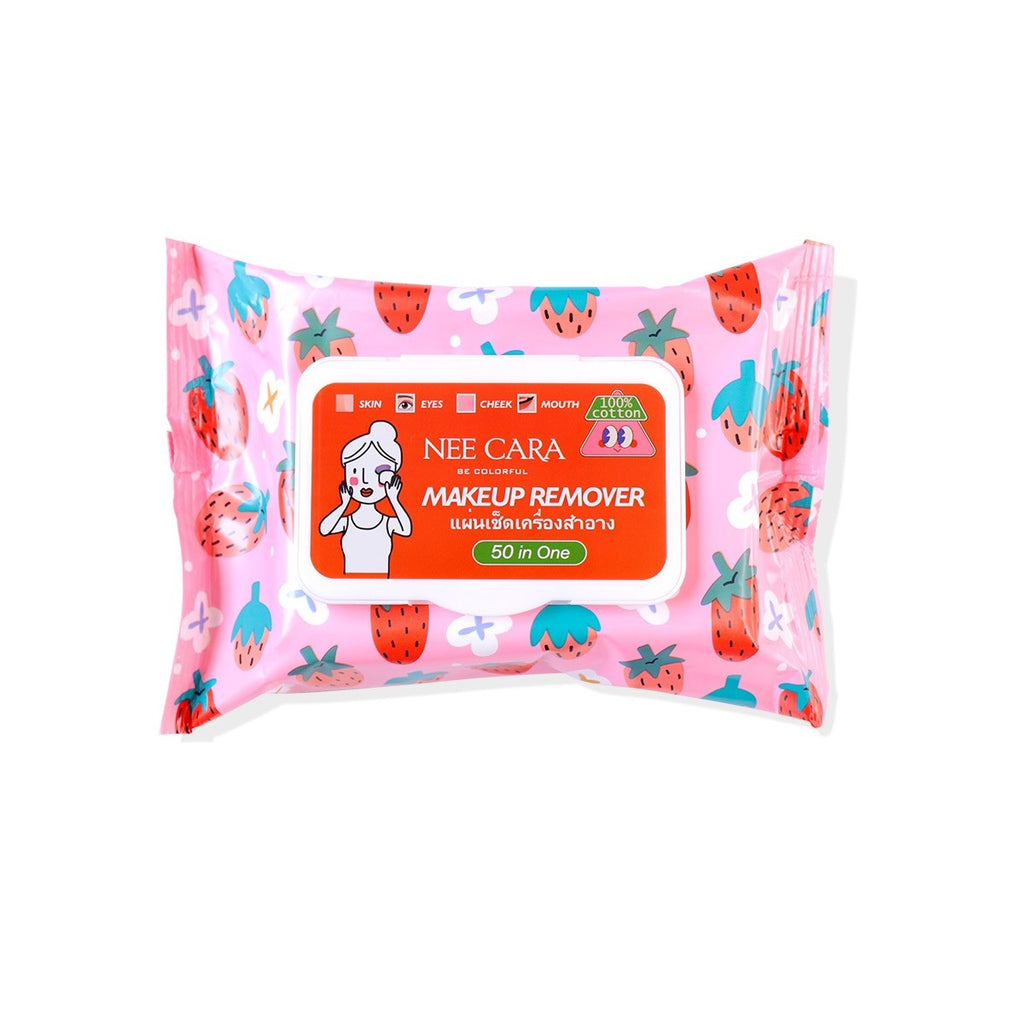 Nee Cara Makeup Remover Cleansing Wipe #N332 : neecara นีคาร่า เมคอัพ รีมูฟเวอร์ แผ่นเช็ดเครื่องสำอาง