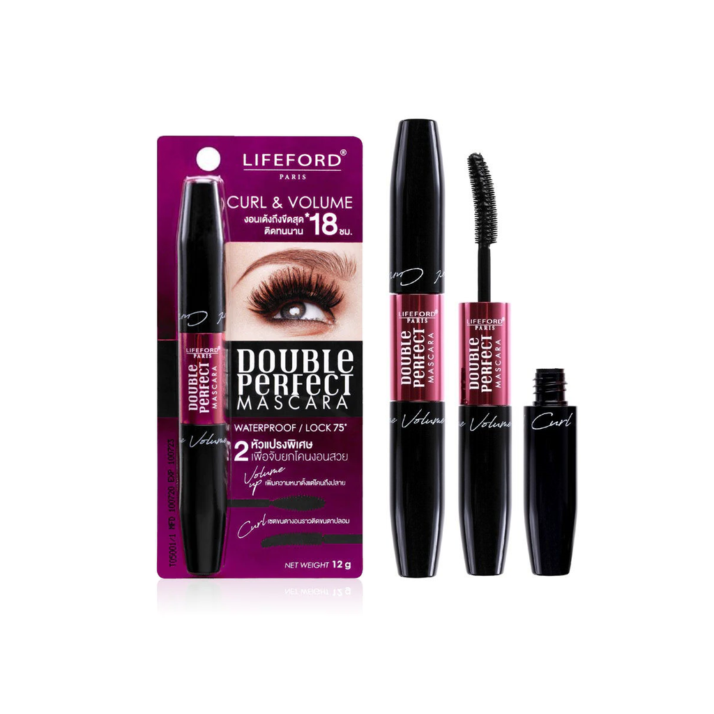 Lifeford Double Perfect Mascara : ไลฟ์ฟอร์ด ดับเบิ้ล เพอร์เฟ็ค มาสคาร่า ปัดขนตา