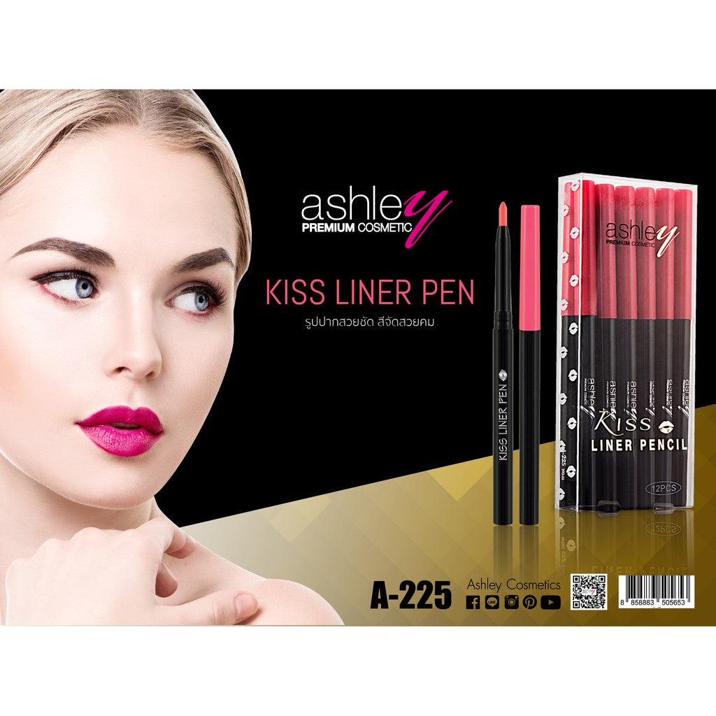 Ashley Kiss Liner Pen #A-225 : แอชลี่ย์ คิส ไลเนอร์ เพ็น