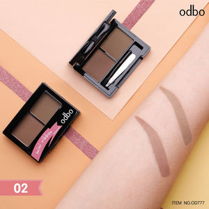 Odbo Mini Ribbon Brow Kit #OD777 : โอดีบีโอ มินิ ริบบ้อน บราว คิท เขียนคิ้ว