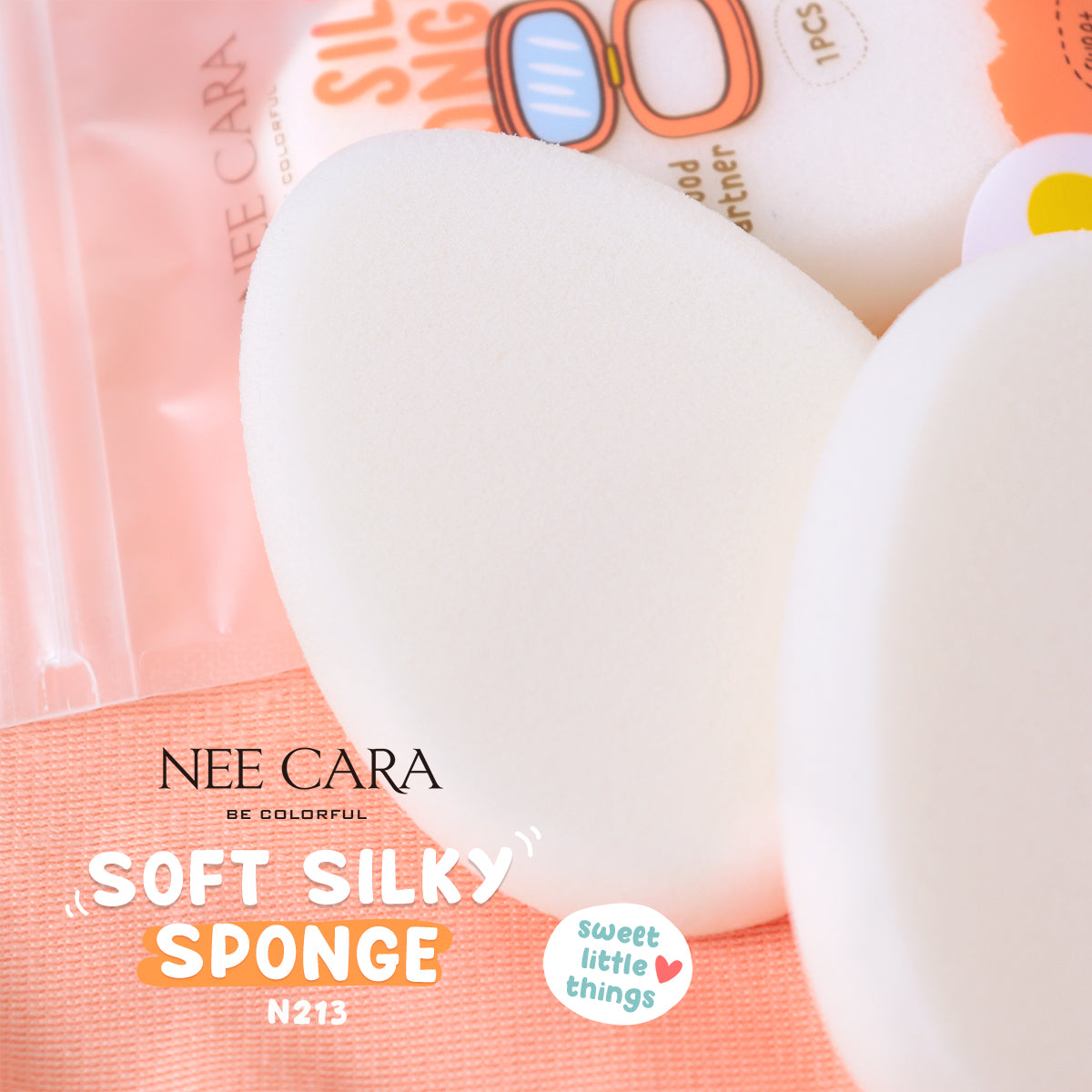 Nee Cara Soft Silky Sponge #N213 : neecara นีคารา ฟองน้ำแต่งหน้า พัฟ ฟองน้ำ