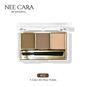 Nee Cara 3 Color Mix Brow Powder #N300 : neecara นีคาร่า เขียนคิ้วแบบฝุ่น