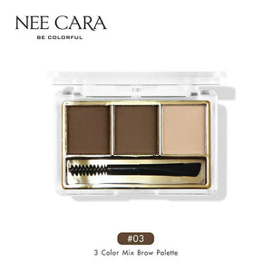 Nee Cara 3 Color Mix Brow Powder #N300 : neecara นีคาร่า เขียนคิ้วแบบฝุ่น