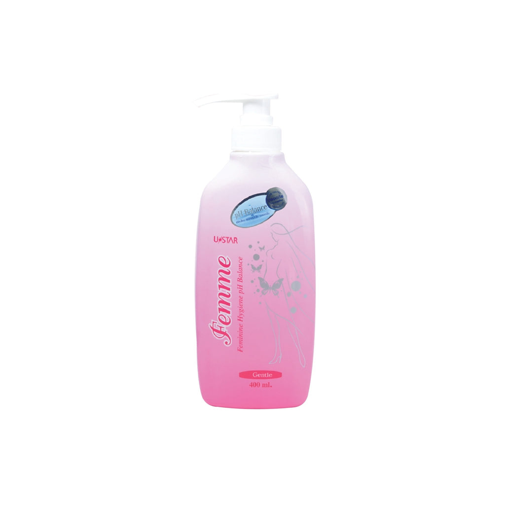 Ustar Femme Feminine Hygiene pH Balance Gentle 400ml #04071 : ยูสตาร์ เฟมมี่ สบู่เหลว อนามัย สูตรอ่อนโยน