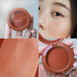 Nee Cara Velvet Blush #NA1963 : neecara นีคาร่า เวลเวท บลัช