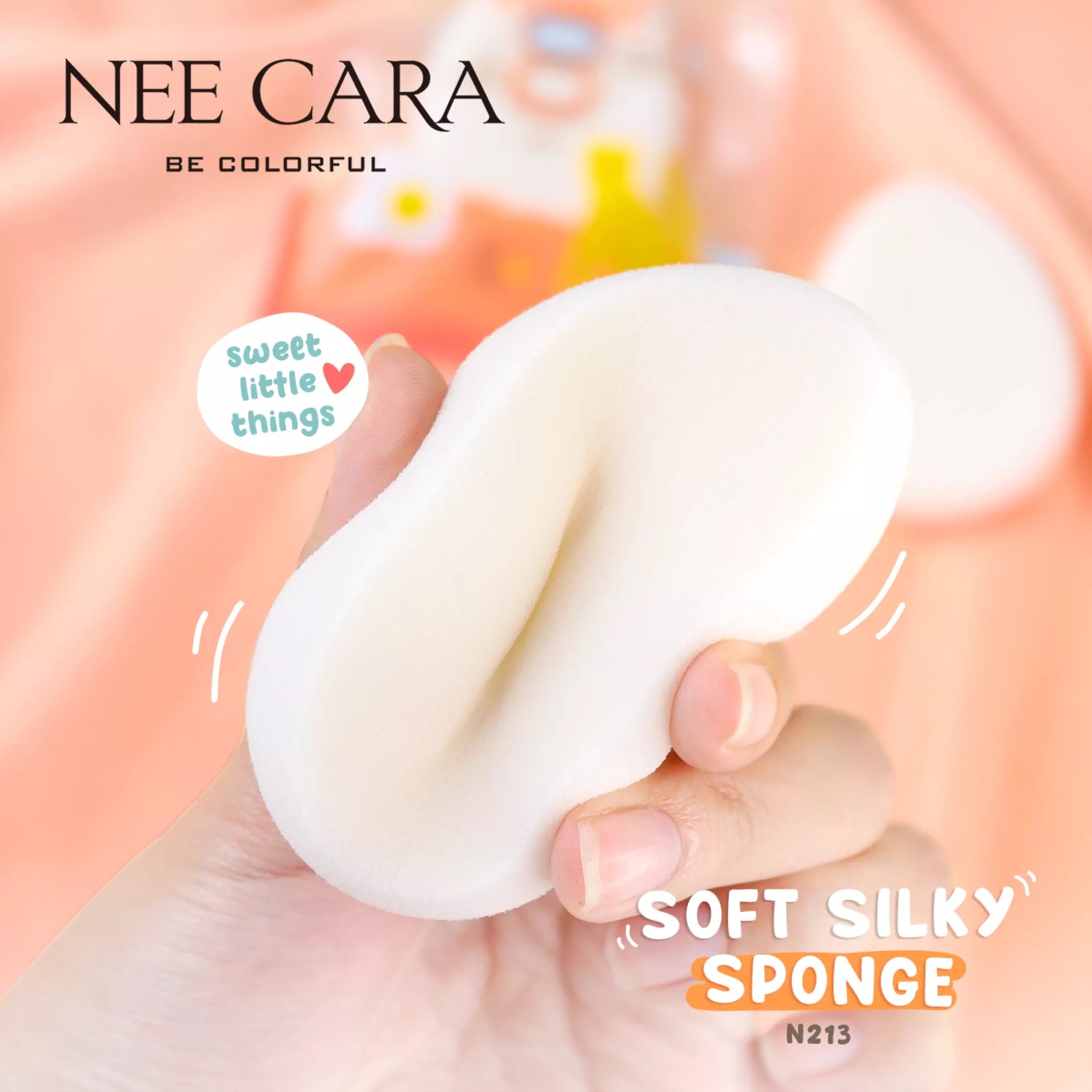 Nee Cara Soft Silky Sponge #N213 : neecara นีคารา ฟองน้ำแต่งหน้า พัฟ ฟองน้ำ