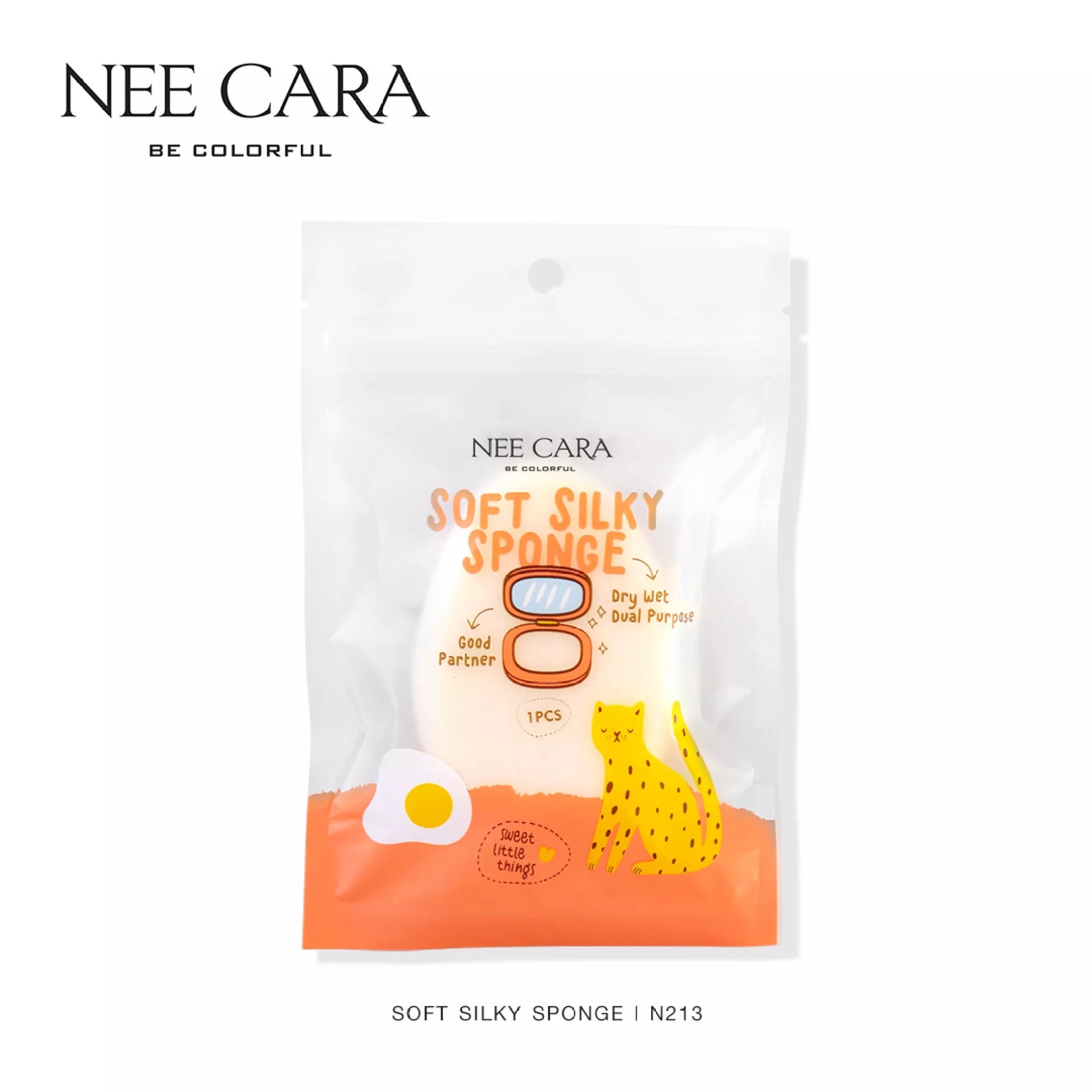 Nee Cara Soft Silky Sponge #N213 : neecara นีคารา ฟองน้ำแต่งหน้า พัฟ ฟองน้ำ