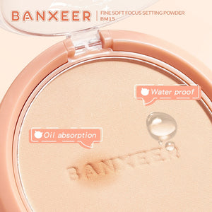 Banxeer Fine Soft Focus Monster Setting Powder #BM15 : แบงเซียร์ ไฟน์ แป้งพัฟ เมคอัพเซตติ้ง ควบคุมความมัน x 1 ชิ้น