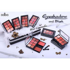 Odbo Eyeshadow & Blush #OD1022 : โอดีบีโอ ออโด้ อายแชโดว์ บลัช พาเลท