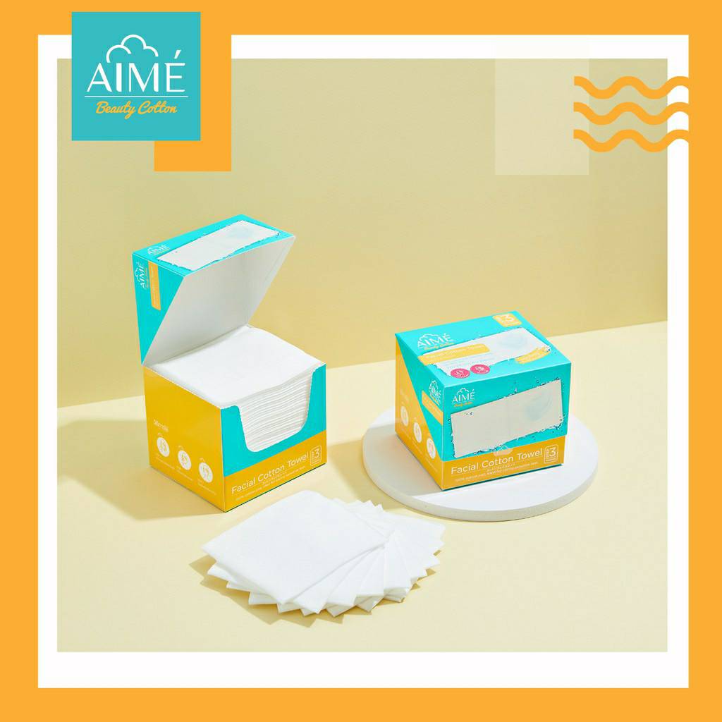 Aime Facial Cotton Towel : เอเม่ สำลี สำลีเช็ดหน้า