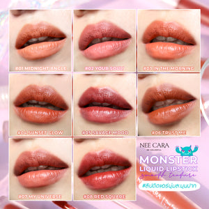 Nee Cara Monster Liquid Lipstick #N1966 : neecara นีคาร่า มอนสเตอร์ ลิควิด ลิปสติก