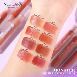 Nee Cara Monster Liquid Lipstick #N1966 : neecara นีคาร่า มอนสเตอร์ ลิควิด ลิปสติก