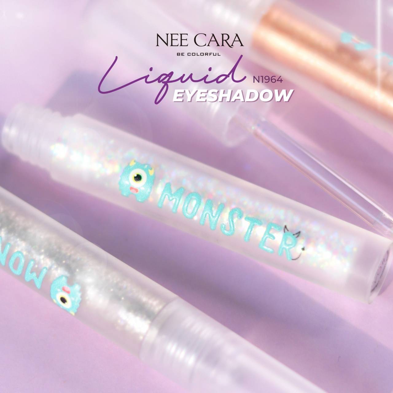 Nee Cara Monster Liquid Eye Shadow #N1964 : neecara นีคาร่า มอนสเตอร์ ลิควิด อายแชโดว์