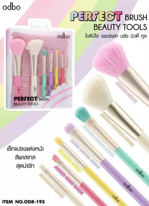 Odbo Perfect Brush Beauty Tools #OD8-193 : โอดีบีโอ แปรงแต่งหน้า แปรง+กระเป๋า
