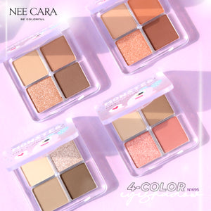 Nee Cara Monster 4 Color Eye Shadow #N1965 : neecara นีคาร่า มอนสเตอร์ อายแชโดว์