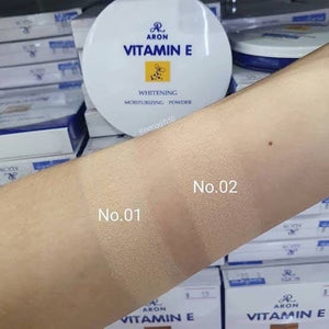 AR Aron Vitamin E Whitening Moisturizing Powder : อารอน เอ อาร์ แป้งพัฟ วิตามิน อี แป้งทาหน้า