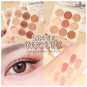 Odbo Spell Recipe Eye Color Palette Eyeshadow #OD2005 : โอดีบีโอ สเปลล์ อาย พาเลท