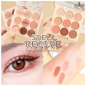 Odbo Spell Recipe Eye Color Palette Eyeshadow #OD2005 : โอดีบีโอ สเปลล์ อาย พาเลท