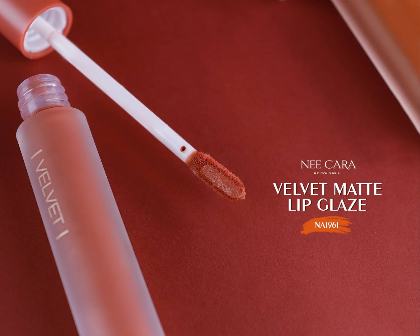 Nee Cara Velvet Matte Lip Glaze #NA1961 : neecara นีคาร่า เวลเวท แมท ลิป เกรซ