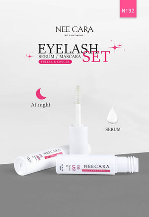 Nee Cara Eyelash Set Serum/Mascara #N192 : neecara นีคาร่า มาสคาร่า บำรุงขนตา