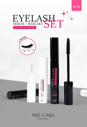 Nee Cara Eyelash Set Serum/Mascara #N192 : neecara นีคาร่า มาสคาร่า บำรุงขนตา