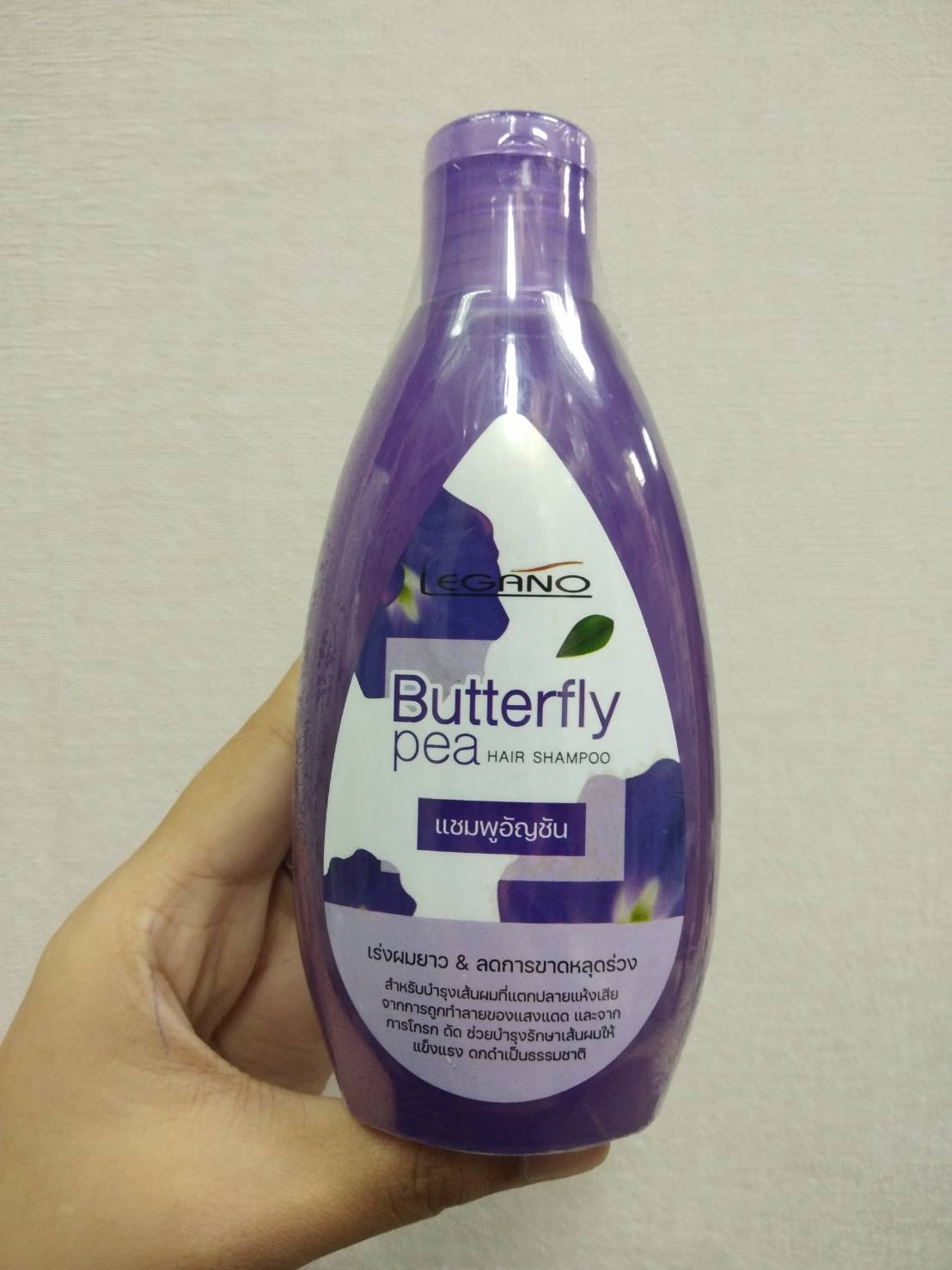 Legano Butterfly Pea Hair Shampoo 200ml. : ลีกาโน่ แชมพู เร่งผมยาว กลิ่นอัญชัน