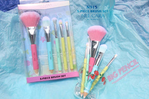 Nee Cara 5 pcs Brush Set #N915: neecara นีคาร่า ชุด เซต แปรงแต่งหน้า