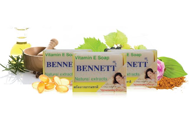 Bennett Vitamin E Soap Natural Extracts 130g.: เบนเนท สบู่ วิตามิน อี เนเชอรัล เอ็กซ์ตร้า สกัดจากธรรมชาติ