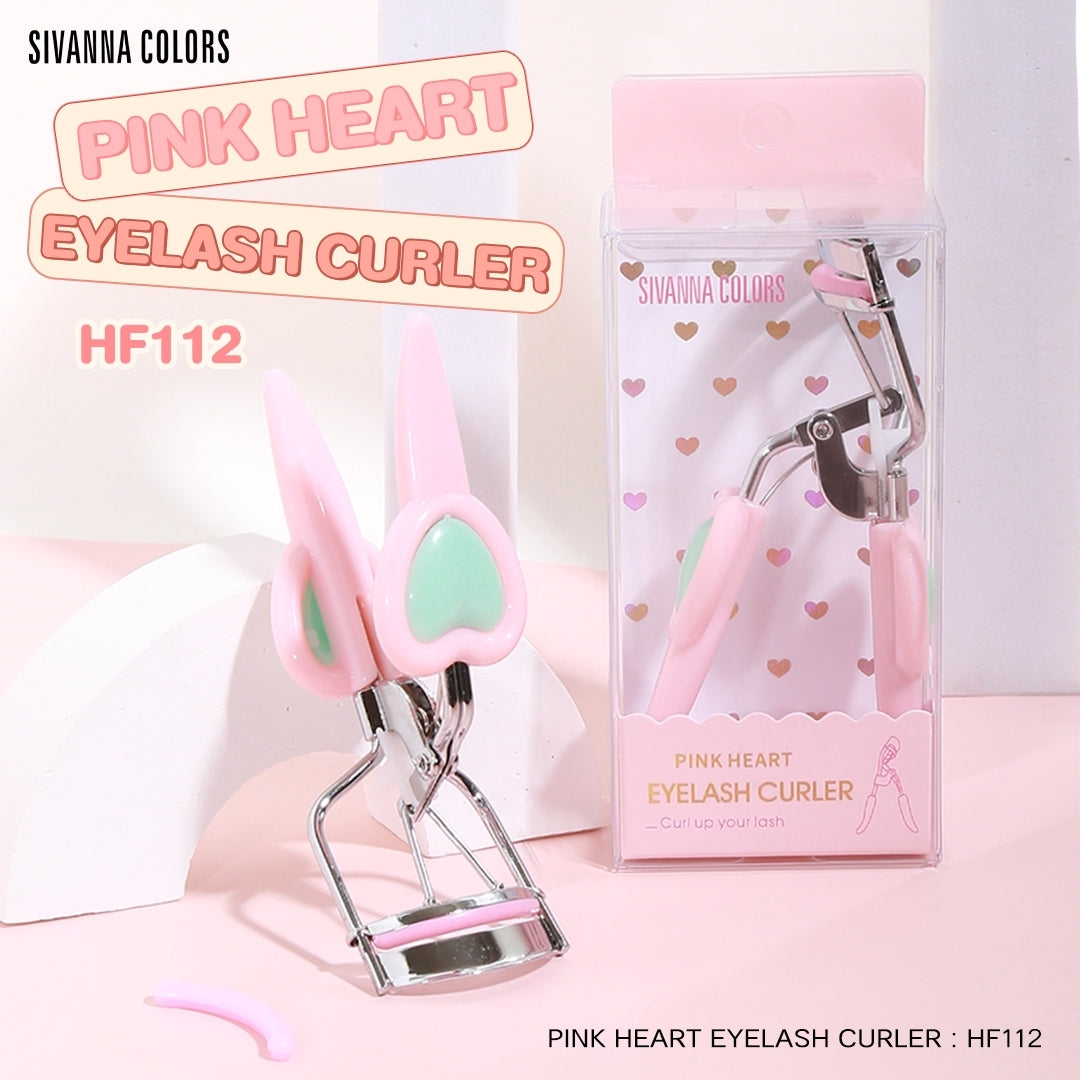 Sivanna Pink Heart Eyelash Curler #HF112 : ซิวานน่า พิ้งค์ ฮาร์ท ที่ดัดขนตา รูปหัวใจ