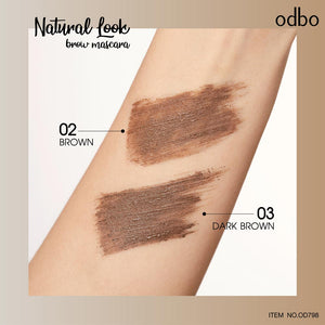 Odbo Natural Look Brow Mascara #OD798 : โอดีบีโอ มาสคาร่า คิ้ว