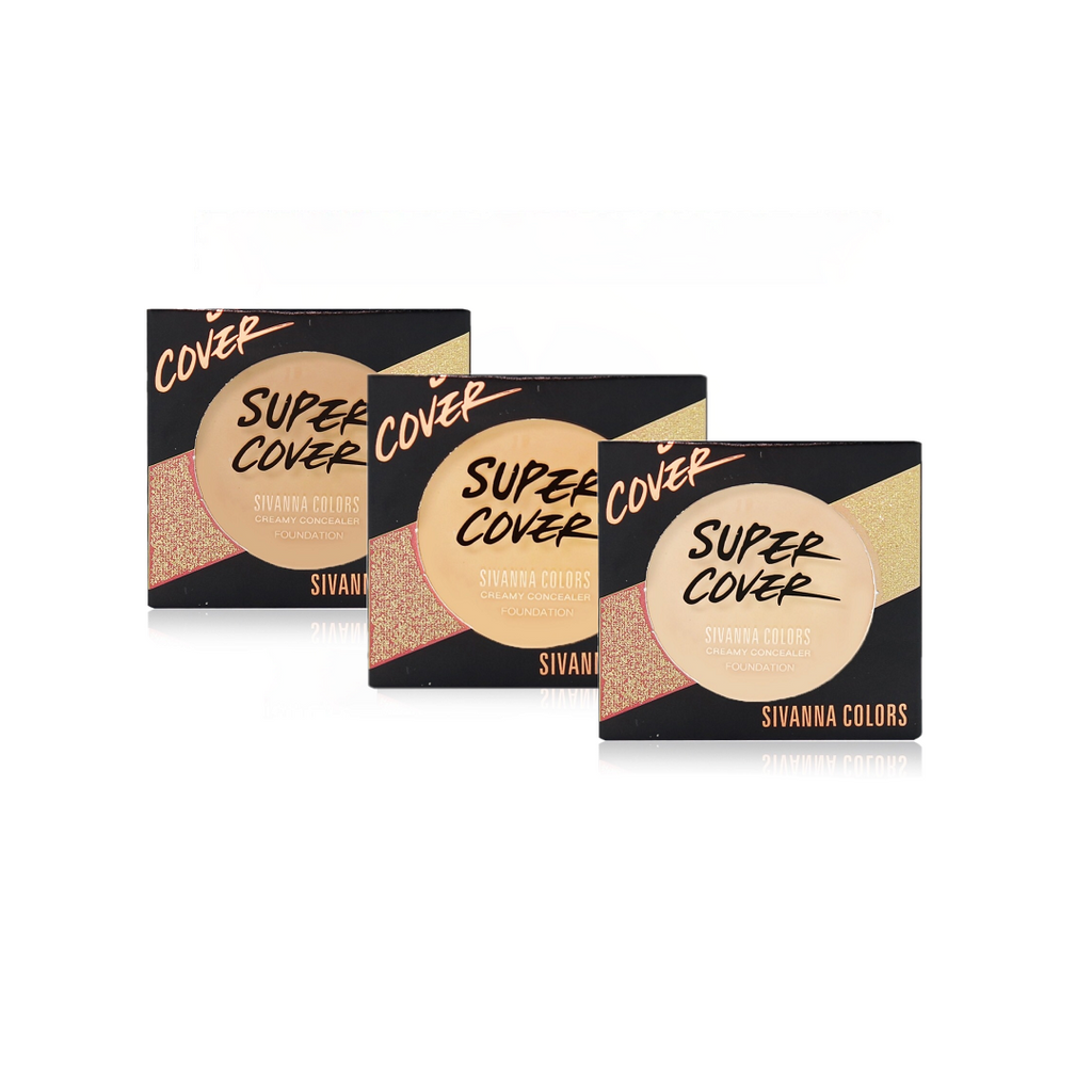 Sivanna Super Cover Creamy Concealer Foundation UV25 #HF6051 : ซิวานน่า ครีมมี คอนชีลเลอร์ ฟาวเดชั่น