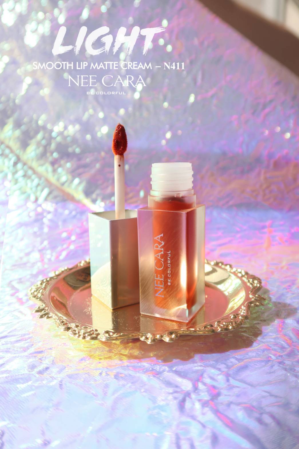 Nee Cara Smooth Lip Matte Cream #N411 : neecara นีคาร่า สมูท ลิป แมท ครีม