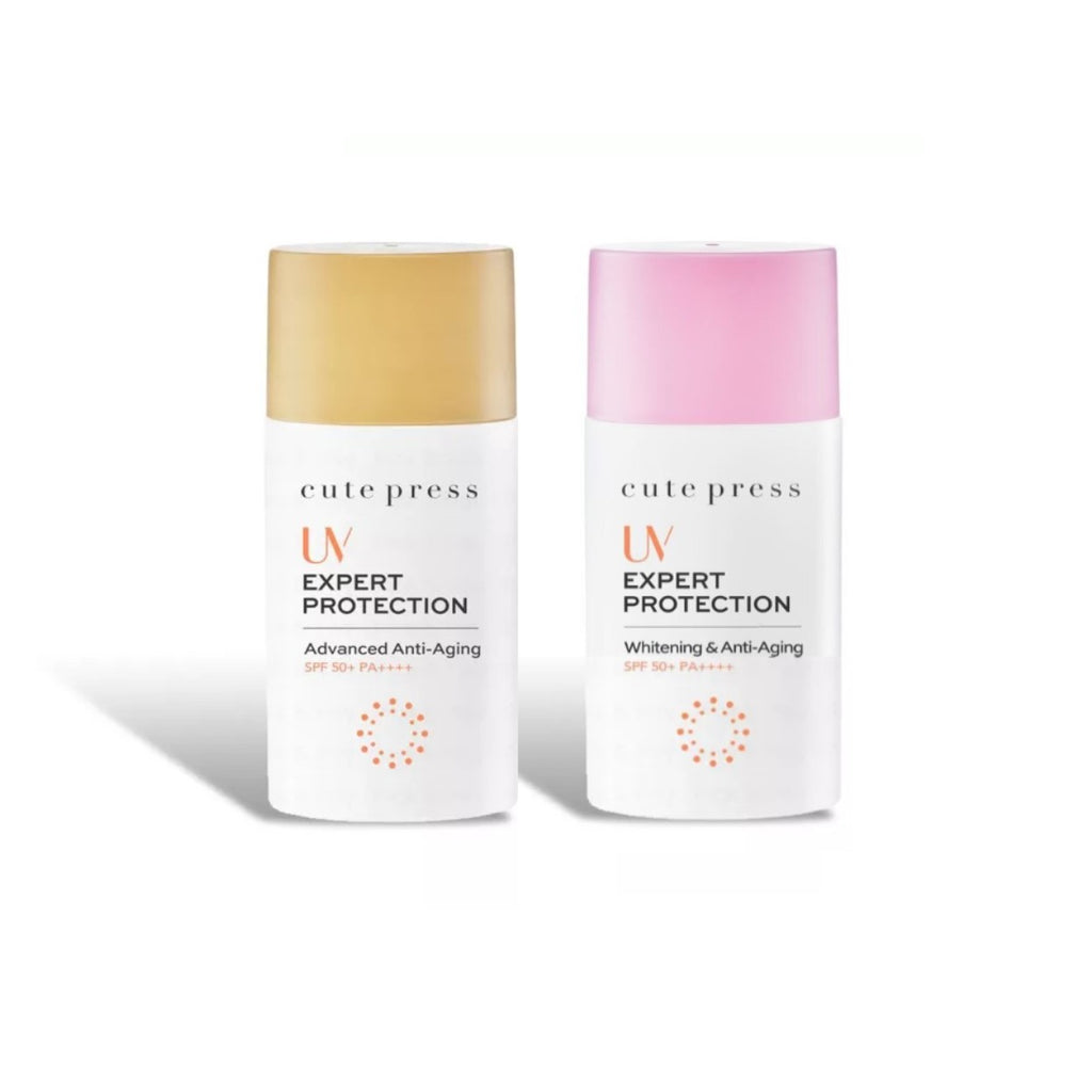 Cute Press UV Expert Protection Anti-Aging Sunscreen Lotion SPF50+ #7490x : cutepress โลชั่น ครีม กันแดด x 1 ชิ้น
