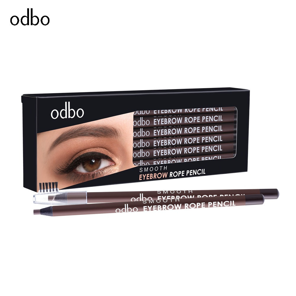 Odbo Smooth Eyebrow Rope Pencil #OD750 : โอดีบีโอ ดินสอเขียนคิ้ว พร้อมแปรง