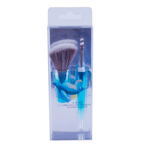 Nee Cara 2-Tone Angled Cont Brush & Eyebrow Brush #N754 : neecara นีคาร่า แปรง ปัดแก้ม ขนนุ่ม