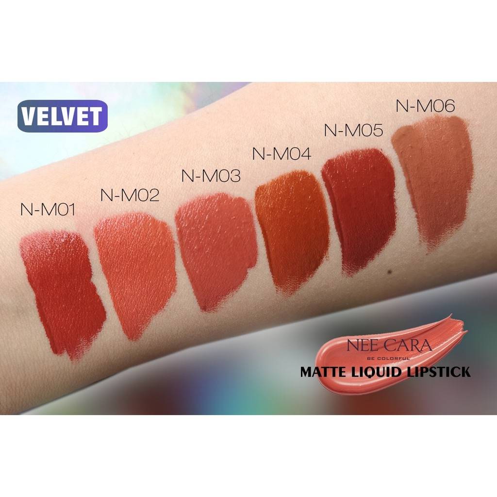 Nee Cara Liquid Lipstick #N312 : neecara นีคาร่า ลิปกลอส