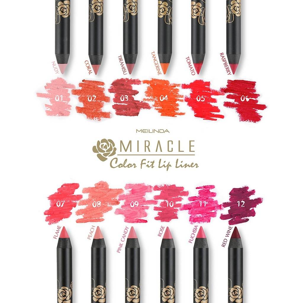 Mei LinDa Miracle Color Fit Liner #MD2045 : meilinda เมลินดา ลิปไลเนอร์