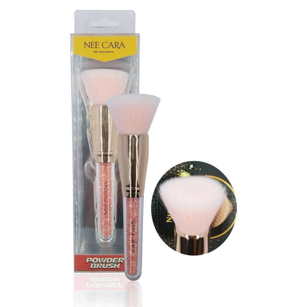 Nee Cara Pink Crystal Brush #N832 : Neecara แปรงแต่งหน้า พิงค์คริสตัล