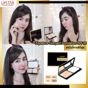 Ustar Zignature Compact Foundation SPF25 : ยูสตาร์ แป้งพัพ