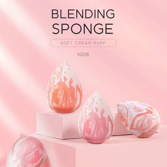 Nee Cara Blending Sponge Soft Cream Puff #N208 : นีคาร่า ฟองน้ำ แต่งหน้า