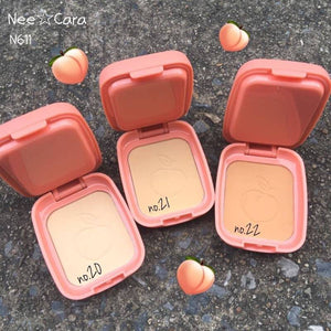 Nee Cara Peach Pressed Powder #N611 : neecara นีคาร่า แป้งพัฟ พีช เพรส พาวเดอร์