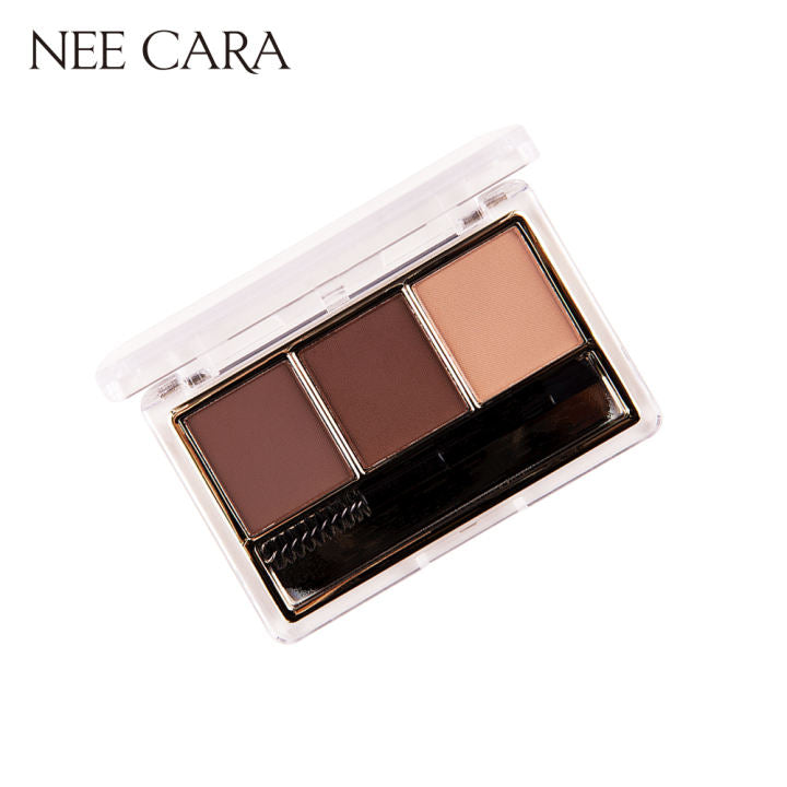 Nee Cara 3 Color Mix Brow Powder #N300 : neecara นีคาร่า เขียนคิ้วแบบฝุ่น