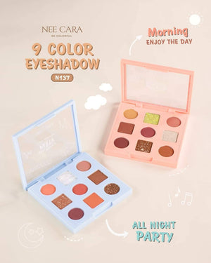 Nee Cara 9 Color Eyeshadow #N137 : neecara นีคาร่า อายแชโดว์ พาเลท