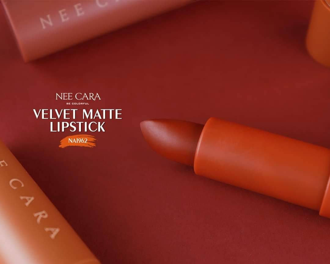 Nee Cara Velvet Matte Lipstick #NA1962 : neecara นีคาร่า เวลเวท แมท ลิปสติก