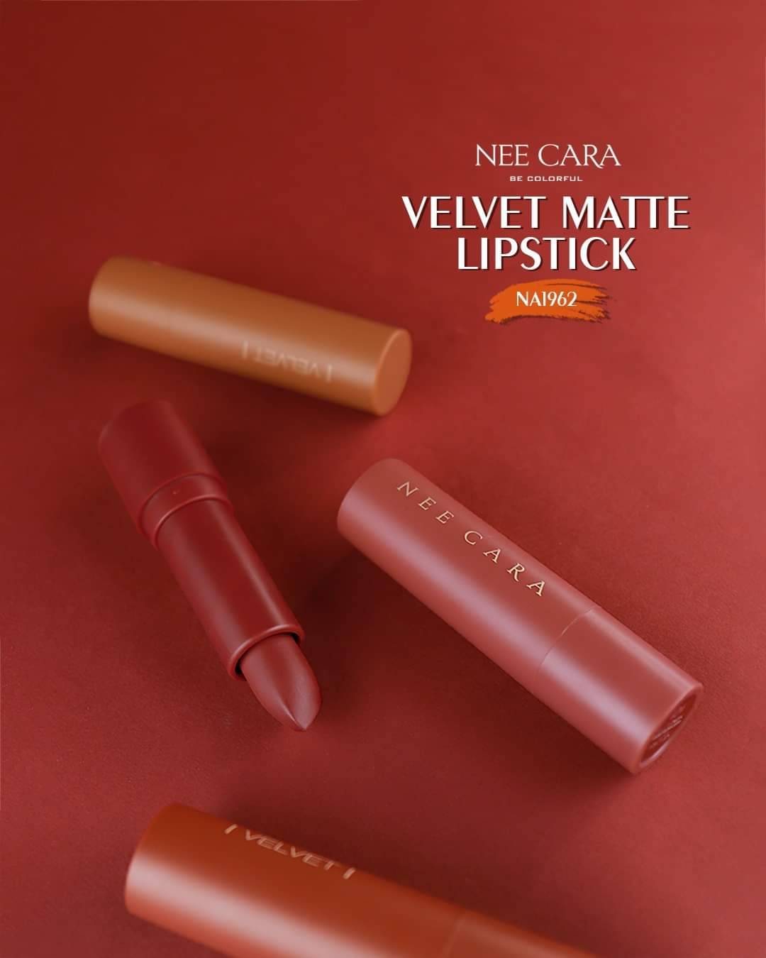 Nee Cara Velvet Matte Lipstick #NA1962 : neecara นีคาร่า เวลเวท แมท ลิปสติก