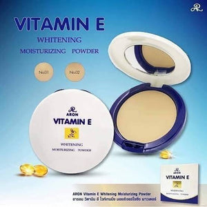 AR Aron Vitamin E Whitening Moisturizing Powder : อารอน เอ อาร์ แป้งพัฟ วิตามิน อี แป้งทาหน้า