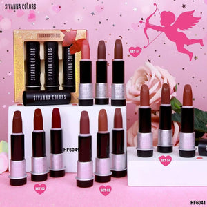 Sivanna Peach Pro Lover Lip Set #HF6041 : ซิวานน่า พีช โปร ลิปสติก เซท
